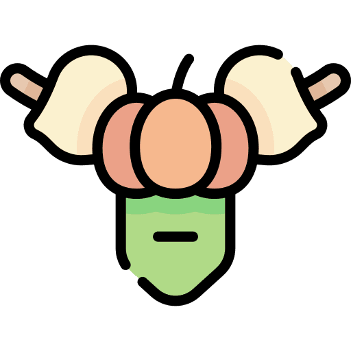 Garland ornaments decoration pumpkin icon