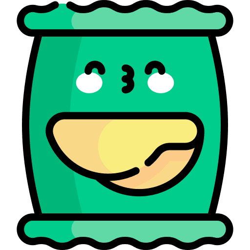 Chips snack bag food and restaurant icon