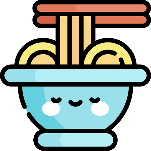 Noodles bowl chinese food food and restaurant icon
