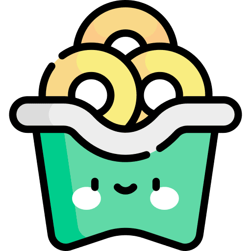 Onion rings food and restaurant snack fast food icon