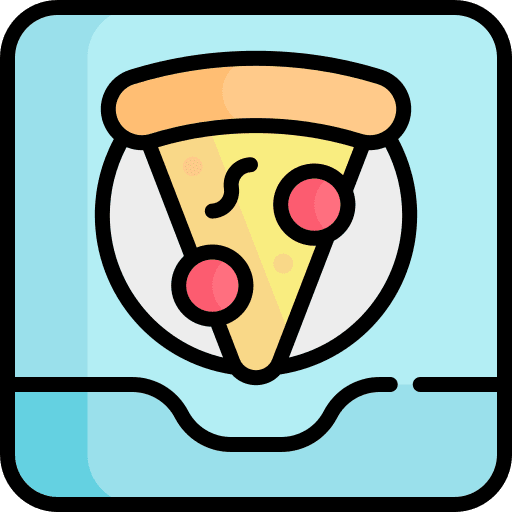Pizza box fast food food and restaurant delivery icon