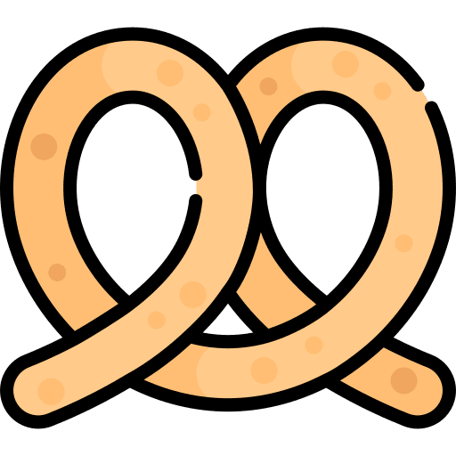 Pretzel bakery pretzel snack icon