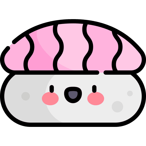 Nigiri fish asian food salmon icon
