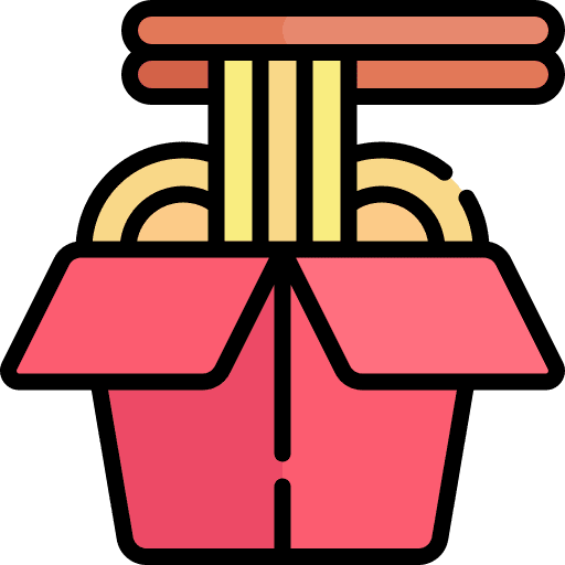Noodle noodle food and restaurant delivery icon