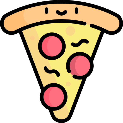 Pizza food food and restaurant piece icon