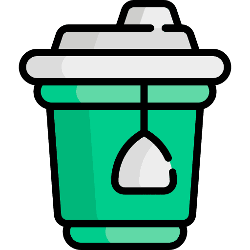 Tea drink infusion food and restaurant icon