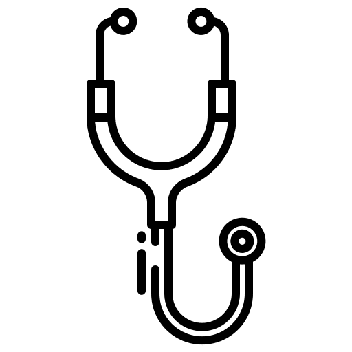 Stethoscope phonendoscope health physician icon