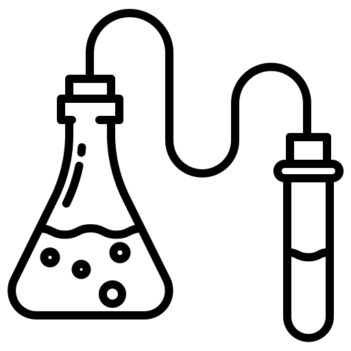 Experiment chemistry laboratory erlenmeyer icon