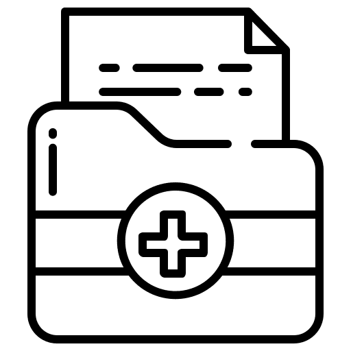 Folder doctor file report icon