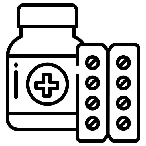 Medicine medication capsule pill icon