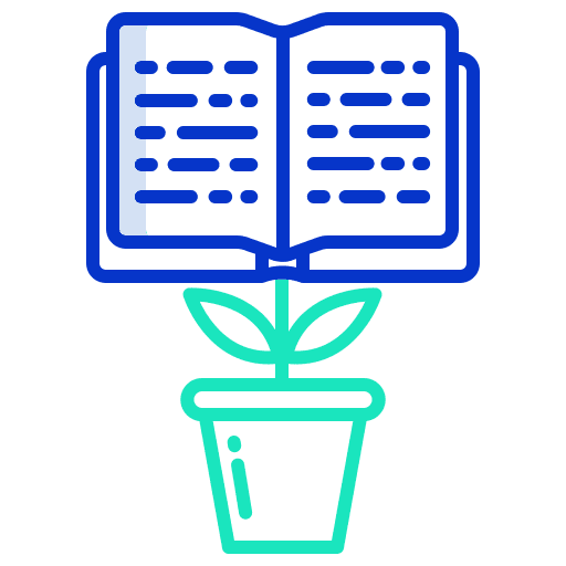 Growing knowledge book grow height icon