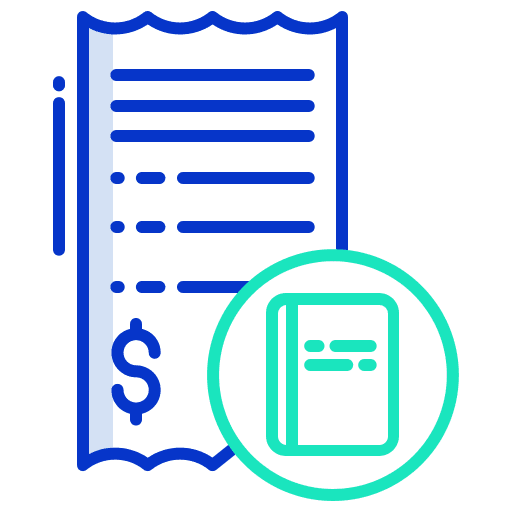 Invoice invoice education paper icon