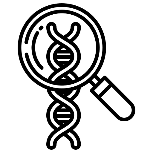 Search biology medical dna icon