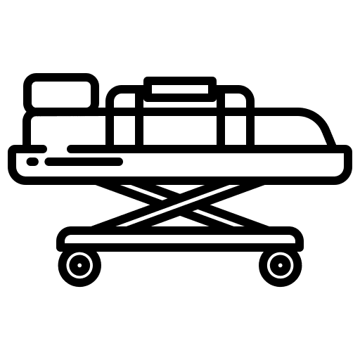 Stretcher stretcher health clinic illness icon