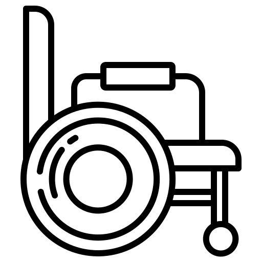 Wheelchair healthcare and medical disability inclusive icon
