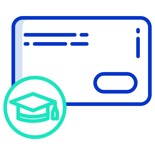 Debit card debit card payment method education icon