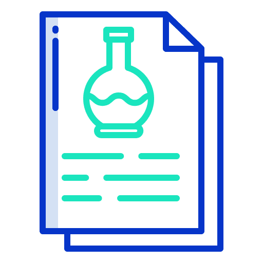 Document hospital experiment results research icon