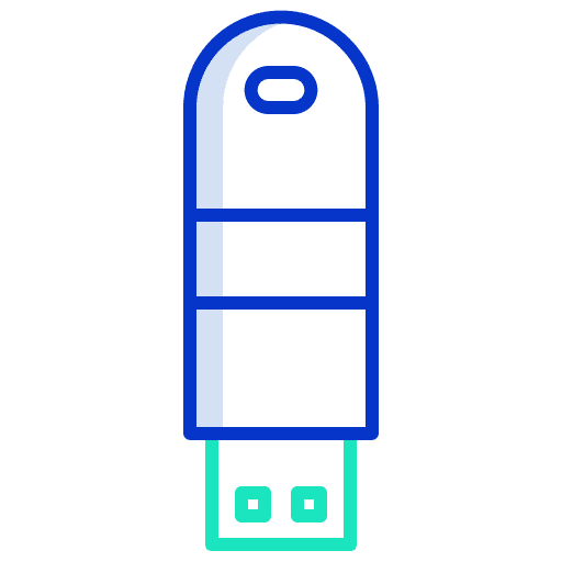 Pendrive usb electronics file storage icon