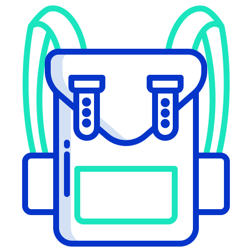 School bag school bag travel education icon