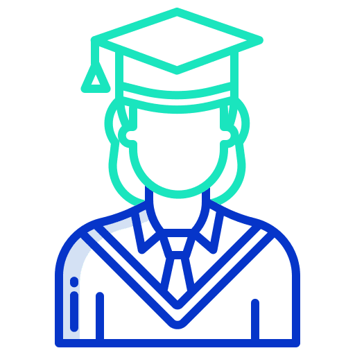 Student people avatar advanced training icon