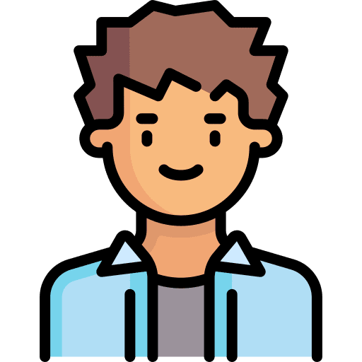 Man brown hair caucasian avatar icon