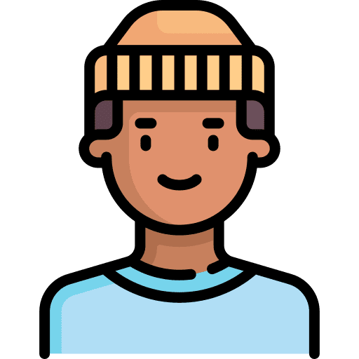 Man man afro profile icon