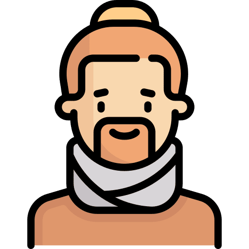 Man people beard user icon