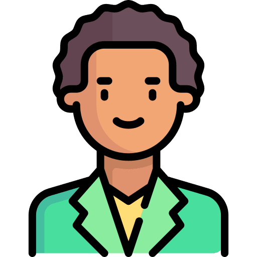 Man profile afro hair people icon