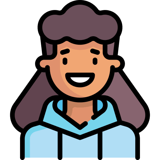 Woman afro hair user avatar icon