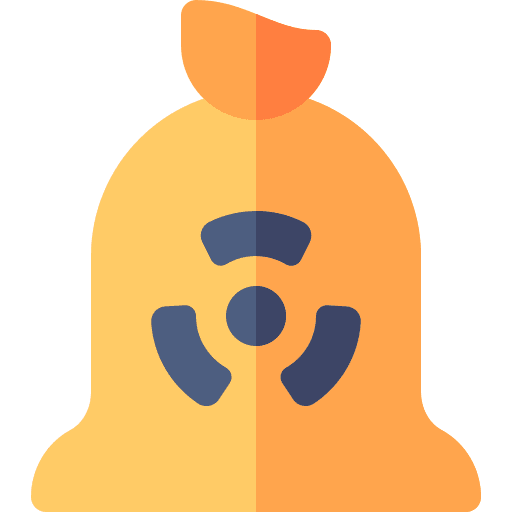 Biohazard trash danger dangerous icon