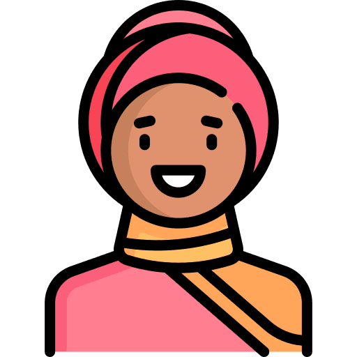 Woman avatar user arab icon