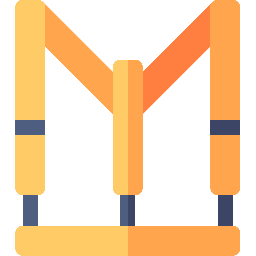 Harness climbing adventure sports safety icon