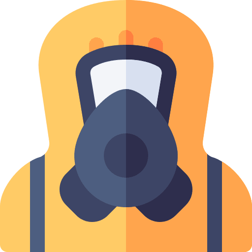 Hazmat ppe coronavirus suit icon