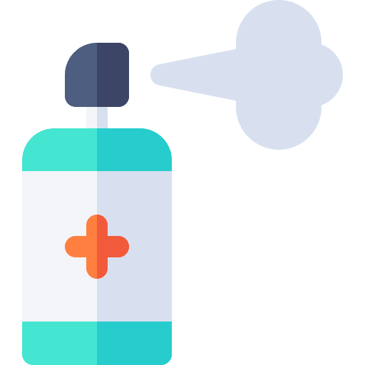 Spray healthcare and medical bottle spray bottle icon