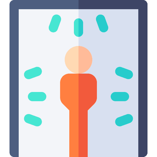 Disinfectant door people healthcare and medical icon