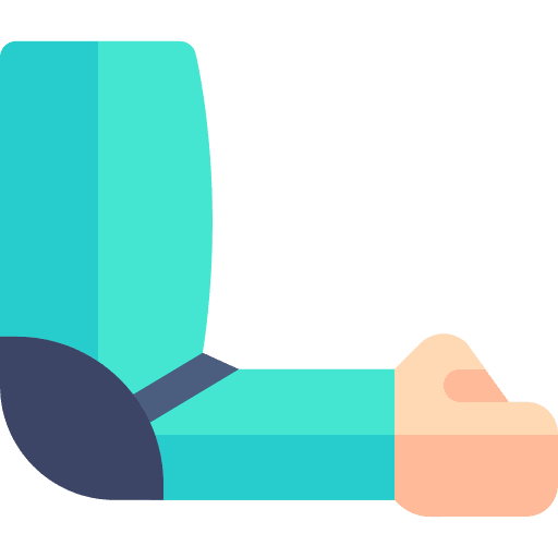 Elbow pads sportive equipment guard icon