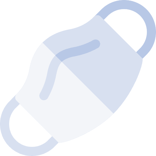 Medical mask mascara virus mask icon