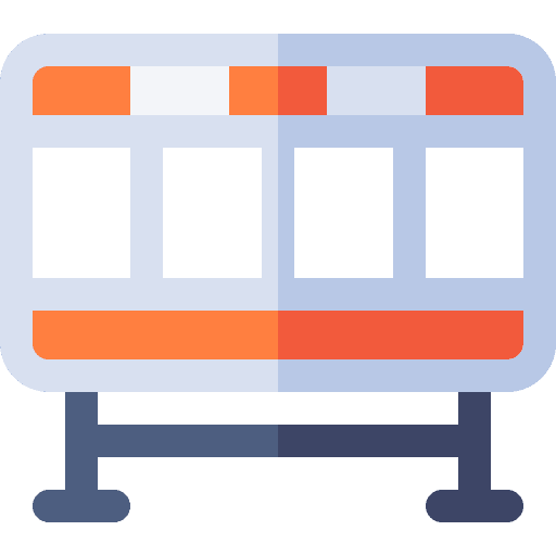 Road barrier signaling traffic barrier security icon