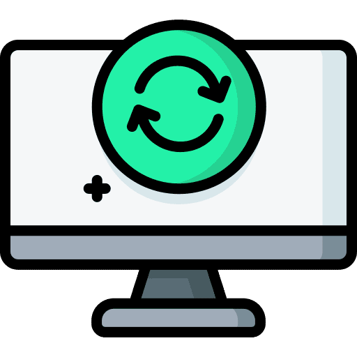 Refresh computer monitor refresh icon