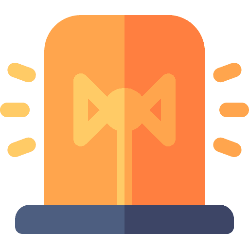 Siren alarm emergency danger icon