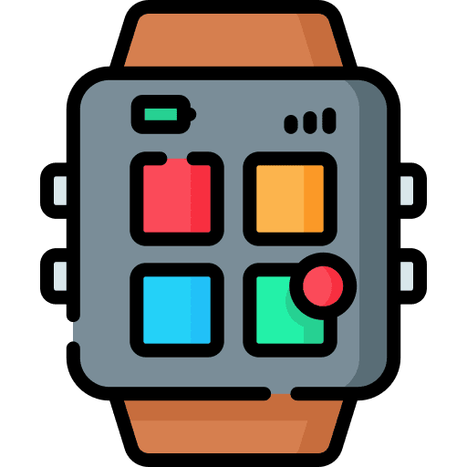 Smart watch app menu ui icon