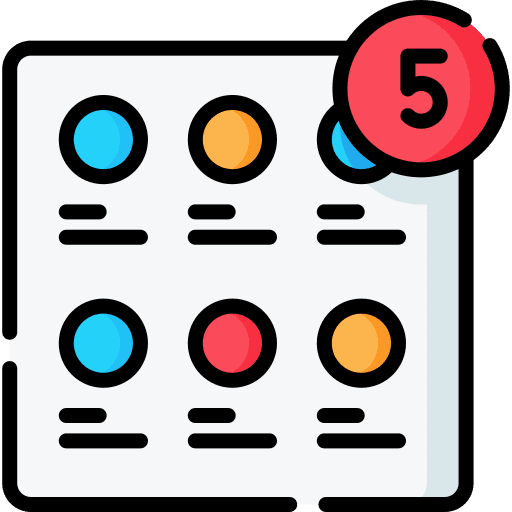 Menu notification interface menu icon