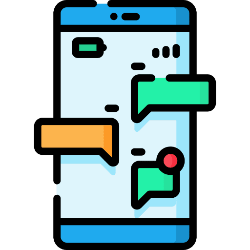 Messages chat box ui electronics icon