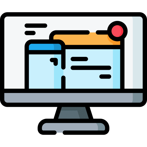 Notification monitor web browser notification icon