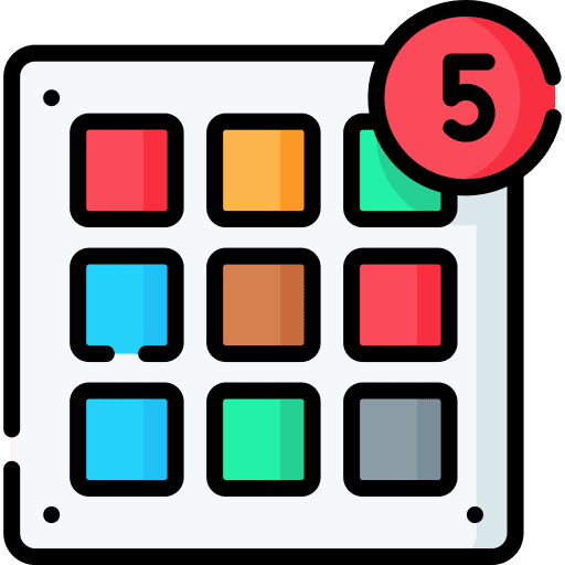 Apps notification menu multimedia option icon