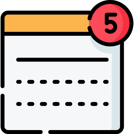 Notification layout interface notification icon