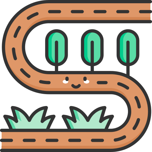 Pathway tree pathway forest icon