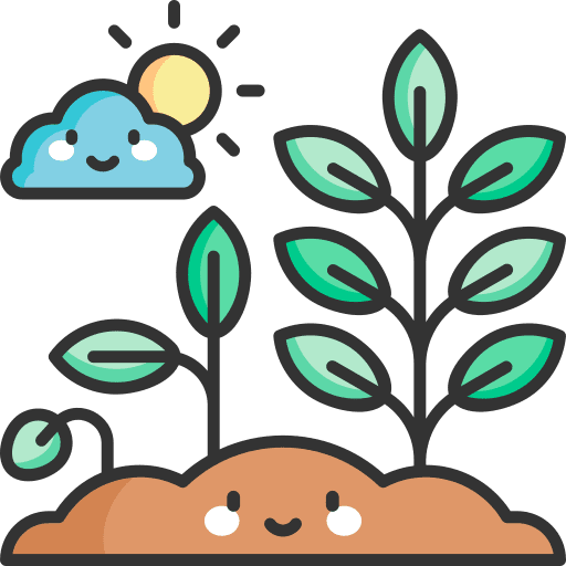 Sprout leaves spring tree icon