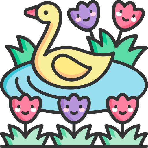 Duck duck spring river icon