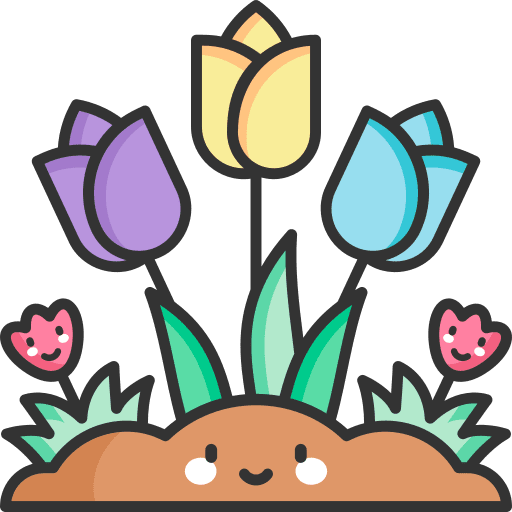 Tulips garden botanical tulip icon